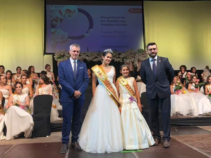 Uma Valldeprez Valldeperez representat de la Penya Espanyolista Baix Ebre Montsià serà la pubilla major d’Amposta 2019,   
